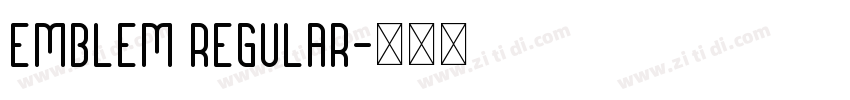 Emblem Regular字体转换